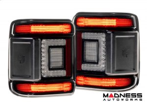 Jeep Wrangler JL LED Tail Lights - XB LED Series - Morimoto - Low Profile - Smoked
